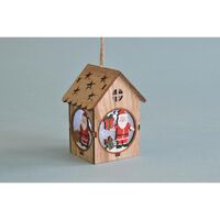 Lantern Santa House LED