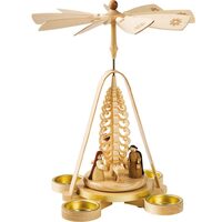 28cm Nativity Christmas Pyramid Tealight By Richard Glässer image