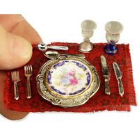 Miniature Dinner Set Royal Blue - Rp - 1.376/5