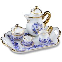 Miniature Coffee Tray Gold Onion Design - RP - 1.642/5