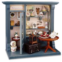 Miniature Picture Box Antique Shop Blue - RP - 1.796/0