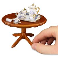 Coffee Time Blue Onion Design on Table - RP - 1.821/2