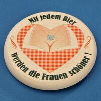 Wooden Topper (bierabdecker) With Every Beer 10cm