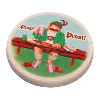 Wooden Topper (bierabdecker) Prost 10cm