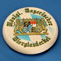 Wooden Topper (bierabdecker) Bayern 10cm