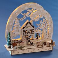 Lantern Ski Lodge with Deer