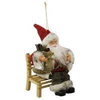 Santa Claus Bojo Sitting on Chair 18cm