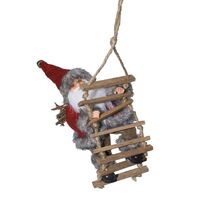 Santa Claus Erwin Climbing Ladder 18cm