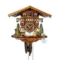 Wood Chopper 1 Day Mechanical Chalet Cuckoo Clock 27cm By ENGSTLER image