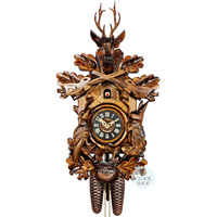 Before The Hunt 8 Day Mechanical Carved Cuckoo Clock 40cm By ENGSTLER image