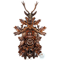 Before The Hunt 8 Day Mechanical Carved Cuckoo Clock With Dancers 75cm By SCHNEIDER image