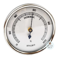 6.3cm Silver Hygrometer Insert By FISCHER image