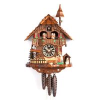 Chalet Black Forest Lady Bell Ringer with Water Wheel - Hones - 6777T