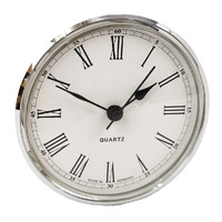 Round Roman Silver 85mm - Quartz Clock Movement image