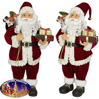 SANTA CLAUS JOSEF WITH SACK AND PRESENTS STANDING 60CM