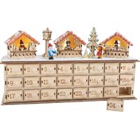 CHRISTMAS MARKET ADVENT CALENDAR WITH LED