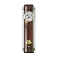 Cherry Wall Clock With Moon Dial And Curved Glass With Triple Chime By AMS