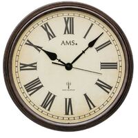42cm Antique Style Round Wall Clock With Roman Numerals By AMS image