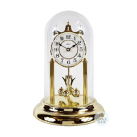 30cm Gold Anniversary Clock With White Embossed Dial By HALLER image