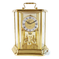 27cm Gold Anniversary Carriage Clock With Westminster Chime By HALLER image