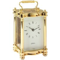 Gold Brass Carriage Clock 14.5cm - HALLER - 2405