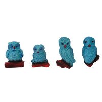 6cm Owl Weather Figurine Fridge Magnet- Assorted Designs image