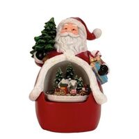 Santa Snow Globe with Music and Moving Figurines