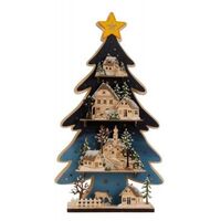 XMAS TREE NIGHT TIME SCENE WITH LED 61CM