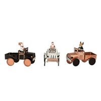 Metal Truck with Xmas Figurine