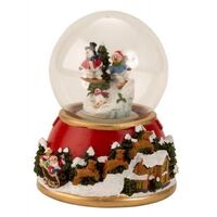 CHRISTMAS SNOW GLOBE WITH MUSIC AND LIGHT