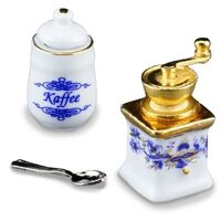 Miniature Coffee Grinder And Storage Box Onion Design