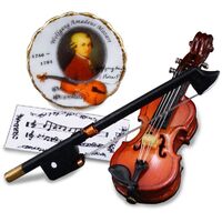 Miniature Violin Mozart My Melody - Rp - 1.728/5