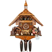 Sweethearts 8 Day Mechanical Chalet Cuckoo Clock With Dancers 52cm By SCHWER image