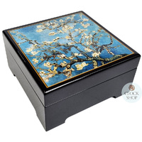 Wooden Musical Jewellery Box - Almond Blossom By Van Gogh (Vivaldi - Spring) image