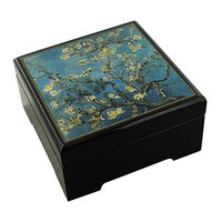 Wooden Musical Jewellery Box - Almond Blossom By Van Gogh (Vivaldi - Spring) image