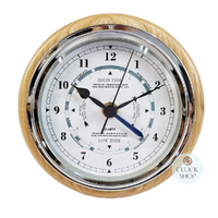 17cm Ash Quartz Time & Tide Clock By FISCHER image