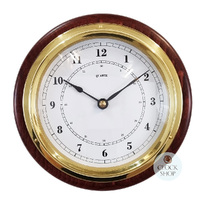 17cm Mahogany Nautical Quartz Clock By FISCHER image