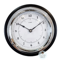 17cm Black Nautical Quartz Clock By FISCHER image