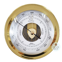 16.5cm Polished Brass Barometer By FISCHER image