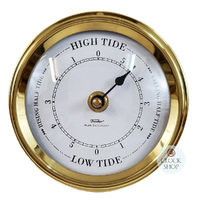 12.5cm Polished Brass Quartz Tide Clock By FISCHER image