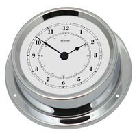 12.5cm Chrome Nautical Quartz Clock By FISCHER image