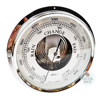 13cm Silver Barometer Insert With Silver Dial By FISCHER image