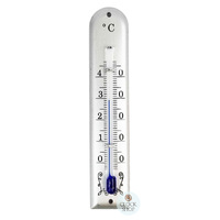 9.5cm Silver Thermometer Round Top By FISCHER image