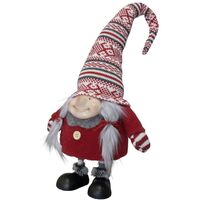 Gnome Wobble Girl Red 25cm