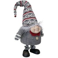Gnome Wobble Boy Grey 25cm