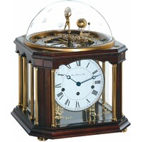 Tellurium III Mantel Clock in Antique Walnut 38cm By HERMLE image