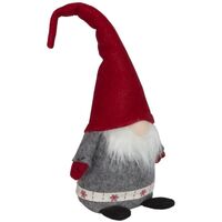 Gnome Grey and Red 15cm