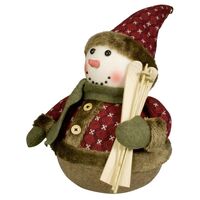 Snowman with Ski 35cm