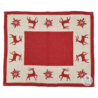 Red Reindeer Placemat By Schatz (40 x 50cm)