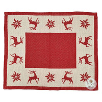 Red Reindeer Placemat By Schatz (40 x 50cm) image